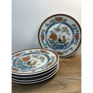 5 Rare Haviland Limoges France “Pate Celadon Au coq” 7.25” Plates Mint READ
